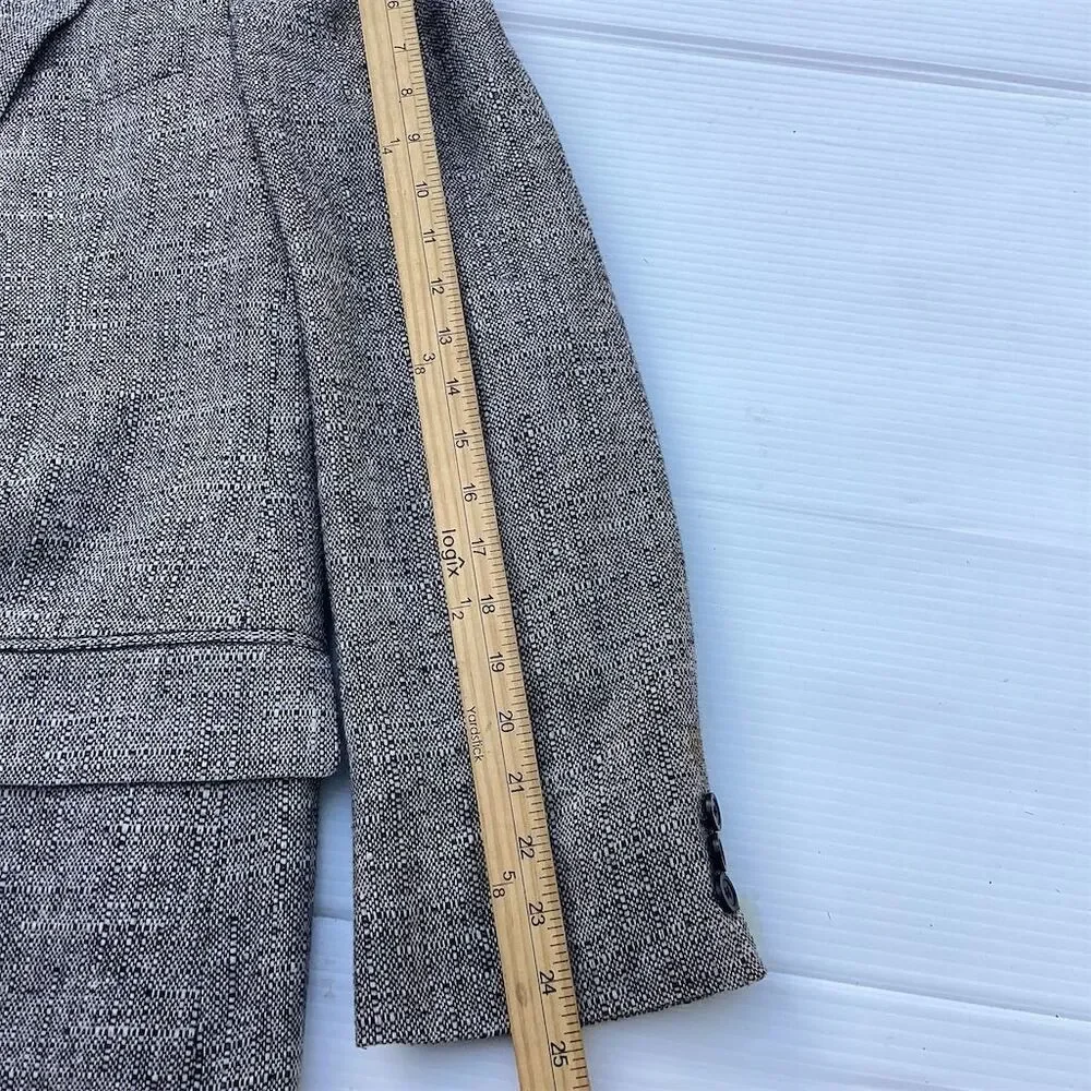 Vintage Hill & Archer Men's Gray Wool Tweed Blazer Size 42 L‎ Herringbone